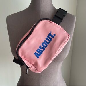Pink ABSOLUT zippered Fanny Pack